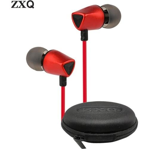 ZXQ A5 Woofer bass wired earphone in-ear premium sound headphone deep bass headset magnetic metal earbuds for mobile phones
