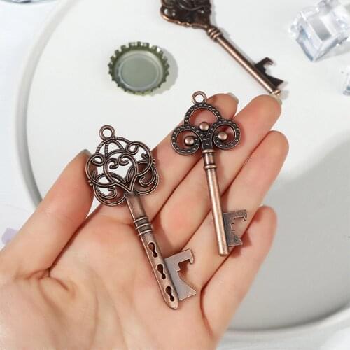 1PC Vintage Key Series Bottle Opener Beer Opener Wine Keychain Souvenir Pendant Festival Souvenir Gift Kitchen Tool Accessories
