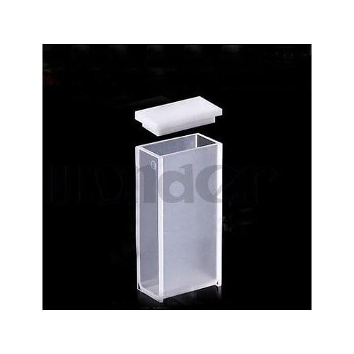 20mm Path Length JGS1 Quartz Cuvette Cell With PTFE Lid For Uv Spectrophotometers