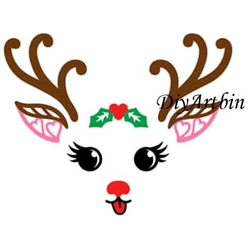 2020 Christmas Deer Plus Size Stencil Cutting Dies For Dies Scrapbooking Craft Supplies Crafts Scrapbooking & Paper Crafts