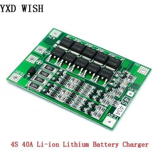 4S 40A Li-ion Lithium Battery 18650 Charger PCB BMS Protection Board Balance 18650 For Drill Motor 14.8V 16.8V Lipo Cell Module