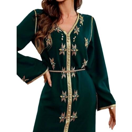 Abaya Dubai Turkey Muslim Caftan Marocain Evening Party Dress Islam Clothing Dresses For Women Robe Longue Femme Kaftan