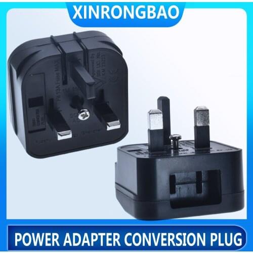 UK Plug Power Adapter Japan China CN US To UK British Travel Adapter Electrical Plug Charger Socket AC Converter Two flat jacks