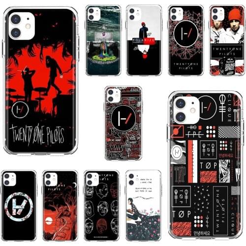 Phone Cases For Xiaomi mi Redmi Note 3 4 4X 5 6 7 8 8t 9 9s 9t 10 pro lite Twenty-One-Pilots-21-Music-Band-Poster