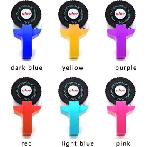 For Cidy C101 Manual Label Maker Embossing Machine DIY Printer & 2pcs 9mm * 3M Black Label Tape