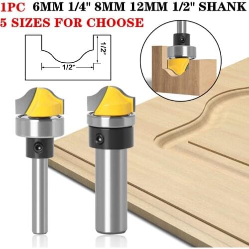 1pc 8mm Shank Imitation Panel Ogee Groove Wood Router Bit With Bearing Woodworking Tenon Milling Cutter Tools Cutters For Wood