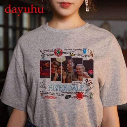 Riverdale Southside Serpent Harajuku T Shirts Women Ullzang Snake South Side T-shirts 90s Graphic Tshirt Fashion Top Tees Female