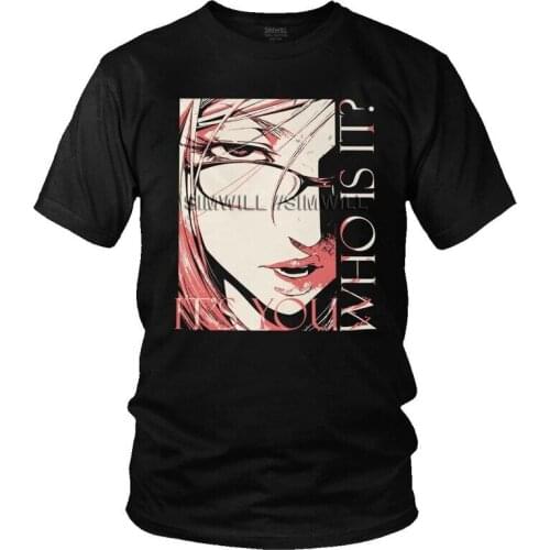 Rize Kamishiro T Shirt Mens 100% Cotton Printed T-shirt Graphic Tshirt Short Sleeve Anime Manga Tokyo Ghoul Tee Top