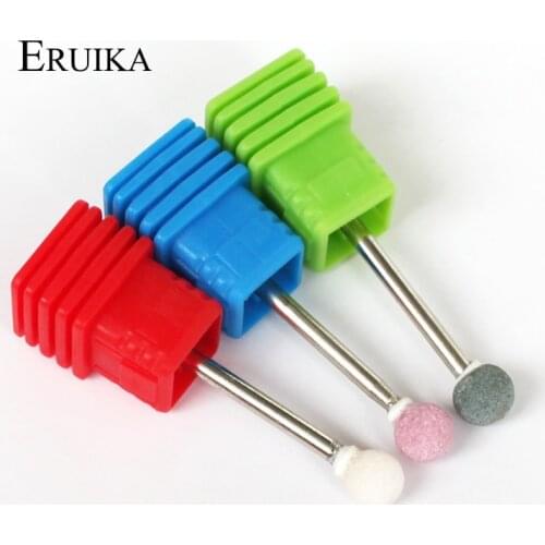 ERUIKA 1PC Ceramic Stone Ball Sharp Nail Drill Bit Korund Matieral Electric Apparatus For Manicure Accessory Nail Tools