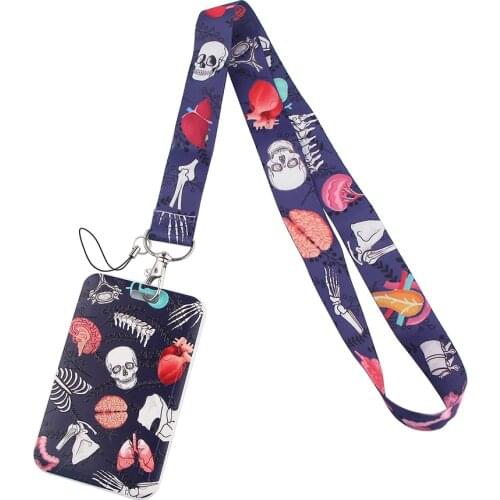 ER612 Human Organs Heart Bank Credit Card Holder Wallet Bus ID Name Work Card Holder For Doctors Card Cover Business Card