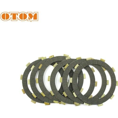 OTOM 6 Pcs Motorcycle Friction Clutch Plates Disc Set For HONDA AX-1 NX250 Motocross Enduro Dirt Bike Motorbike Engine Parts