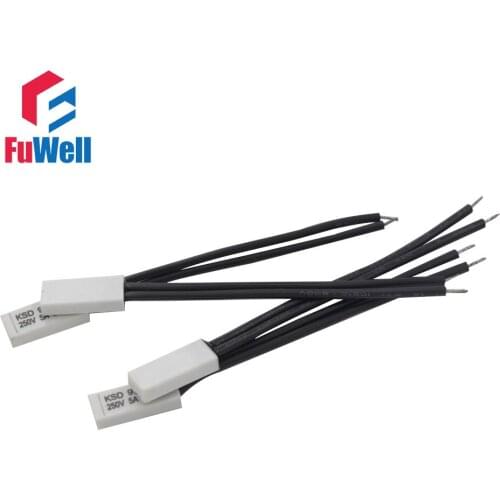 Normally Opened(NO) KSD9700 Temperature Controlled Switch Thermostat 40-85 Degrees Celsius Plastic Shell