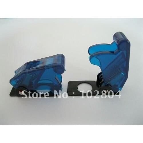 Transparent Blue Or Red Safety Flip Cover for Toggle Switch 20 pcs per Lot