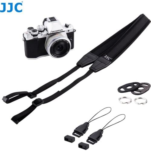 JJC Soft Neoprene Camera Shoulder Neck Strap for Sony A6600 A6500 A6400 A6300 A6100 A6000 A7RIV With Quick Release Eyelet Belt