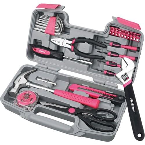 Pink Multifunctional Repair Tool Box Gift Tool Set Hand Tools Household Repair Hardware Tools tools set