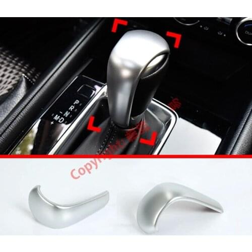 ABS Pearl Chrome Car Decoration Interior Gear Head Shift Knob Switching Grip Cover Trim Moldings For Mazda CX-5 2017 2018 2019