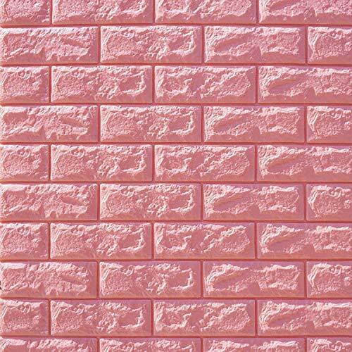 Self-Adhesive 3D Wall Sticker Imitation Brick Marble Embossed DIY Home Decoration Wallpaper Kidroom Kitchen Bedroom