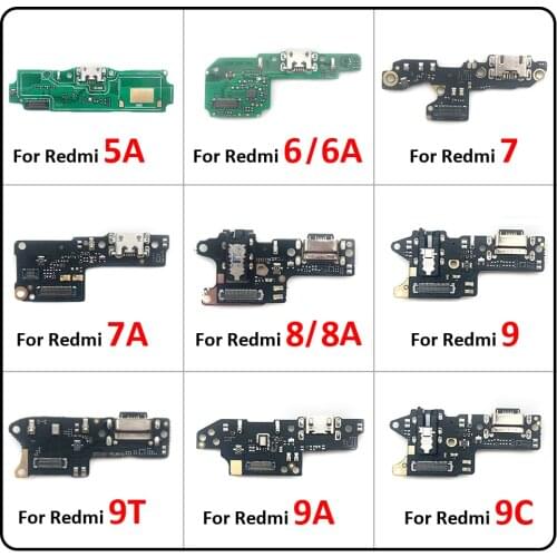 Dock Connector USB Charger Charging Board Port Flex Cable For Xiaomi Redmi 4A 4X 4 Pro 5 Plus 5A 6 6A 7 7A 8 8A 9 9A 9C 9T K30