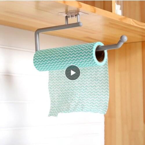 Modern Toilet Holder Cabinet Rag Towel Hanger Rack Kitchen Bathroom Annexes Hanging Rack Hook Anti-drop Barb Paper Roll Holder
