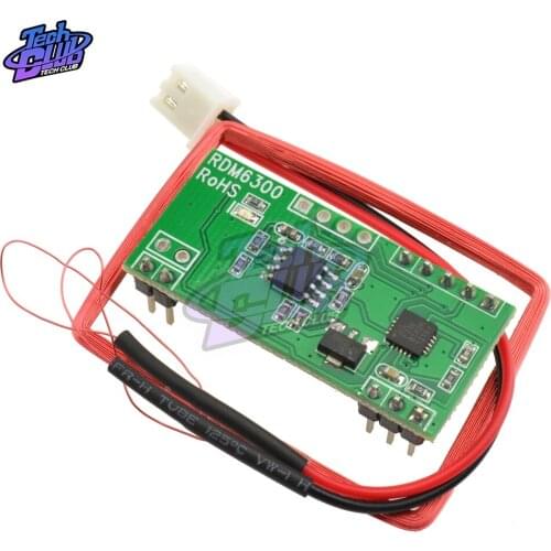 UART 125Khz EM4100 RFID Card Key ID Reader Module RDM6300 (RDM630) for Arduino