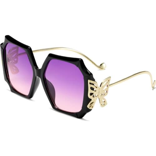 Women Butterfly Sunglasses UV400 Brand Designer High Quality Gradient Sun Glasses Female oculos de sol for Driving