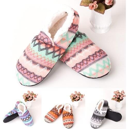 Winter Warm Socks Slippers Women Home Floor Shoes Soft Sole Anti- Slip Indoor Thicken Slipper Socks Ladies Shoes Socks