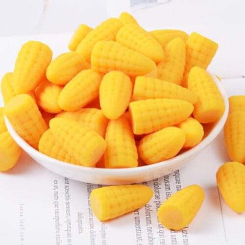 ZOCDOU 5 Pieces Three-dimensional Simulation Corn Small Statue Little Figurine Crafts Figure Ornament Miniatures