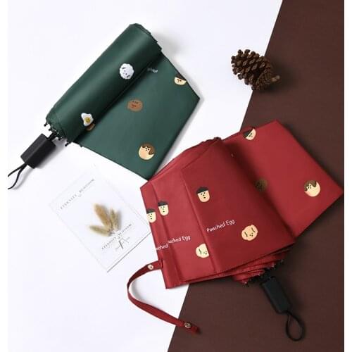 New Automatic Wind Resistant Folding Umbrella Rain Women fashion Three-folding Rainy Windproof Umbrella Men Coating Parasol