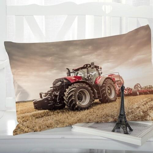 1pc Pillow cover Pillow case Luxury Bedding Pillowcase Pillowcovers decorative 50x70 Customizable size 3D Print Tractor brown