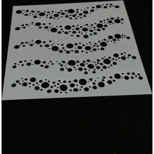 13*13 Geometry Layering Stencils graffiti hand copied board hollowed out diy photo album graphic spray painting tool