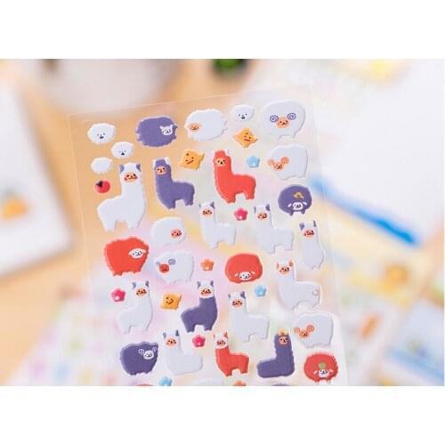 40packs 3d Scrapbook stickers Kawaii Cartoon Wall decoration Creative Handbook Diary diy scrapbooking