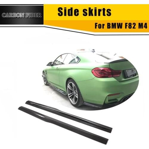 Carbon Fiber Side Skirt For bmw F82 M4 2014 2015 2016 2017 2018