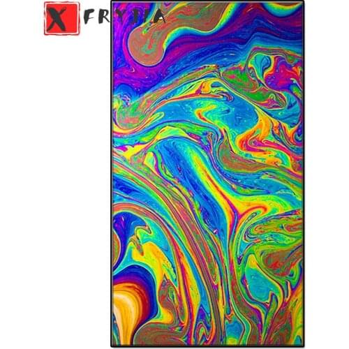 Large Size full square round diamond painting Colorful Space pictures for embroidery round diamond mosaic Waves decoration Home