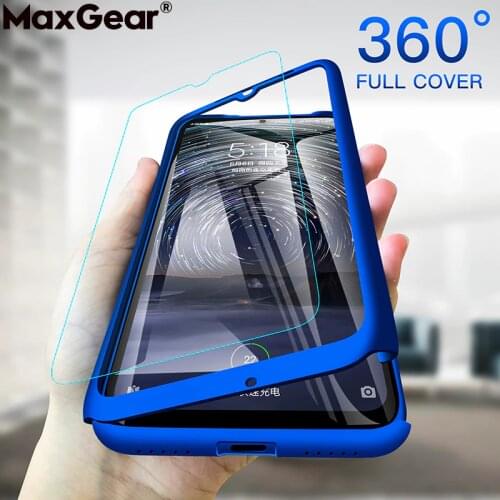 360 Full Cover Protective Case For Xiaomi Mi 8 Lite A2 6 5S Plus Note 3 Max 2 Mix Play Mi A3 5X 6X F1 Hard Slim Thin Funda Glass