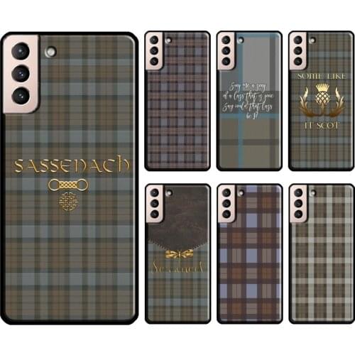 Outlander Fraser Tartan Plaid Sassenach Cover For Samsung Galaxy S20 FE S21 Ultra Note 20 Note 9 10 S8 S9 S10 S20 Plus Case