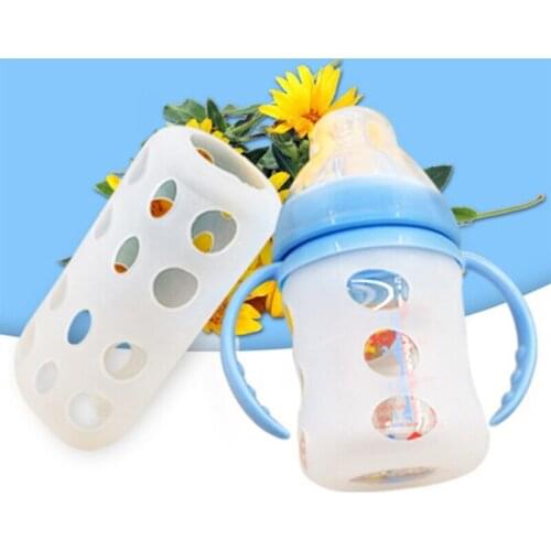 Baby Bottles Cover Keep Warm Portable Travel Bottle Silicon Warmer Heater Protective Sleeve Solid Color Insulated