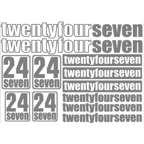 For wentyfour Seven Bikes Decals, Stickers, Mtb. Cycling, Bmx, Car, Van