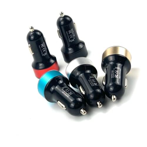 3.1A Dual USB Car phone Charger For Mitsubishi ASX Outlander Lancer Colt Evolution Pajero Eclipse Grandis FORTIS Zinger Mirage