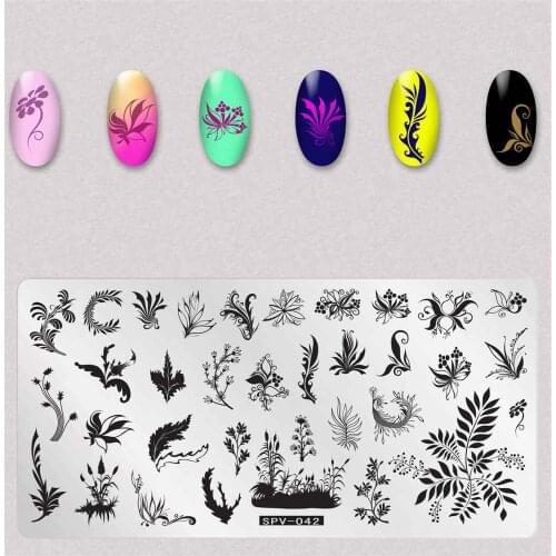 1PC Nail Art Stamping Plate Template Insects Flower Leaf Butterfly Stencils Stamp for Nails Polish Mold Manicure Tools