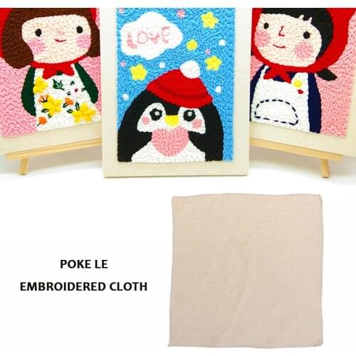 Cotton Monks Cloth Embroidery Needlework Fabric Handcraft DIY Sewing Punch Needle Accessory Handmade Gift for Punch Needle