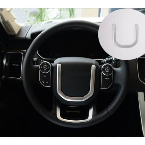 Chrome Car Steering Wheel Sequins Cover Trim Sticker For Range Rover Vogue SE 2016-2017 Car Styling