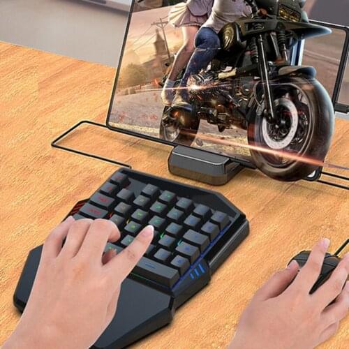 35Keys Wired Gaming Keyboard RGB Backlit Gaming Keyboard for Eat Chicken Games