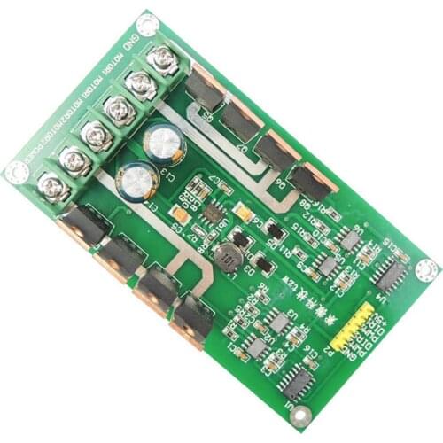 DC Stepper Motor Drive Controller Dual Motor Driver Module board H-bridge DC MOSFET IRF3205 3-36V 15A Peak 30A