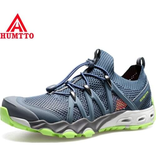 HUMTTO Summer Trainers Shoes for Men Non-leather Casual Shoes Mens New Fashion Luxury Designer Sport Man Quick Dry Black Loafers