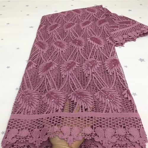 Milk Lace African Guipure Cord Lace Fabric 2021 High Quality Lace Nigerian Water Soluble Lace Fabrics Embroidery For Party x1-74