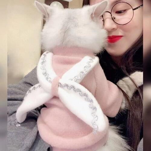 Cat clothes autumn clothes Angel decoration multi style cat clothes anti Hair Multi Size two legged pet clothes