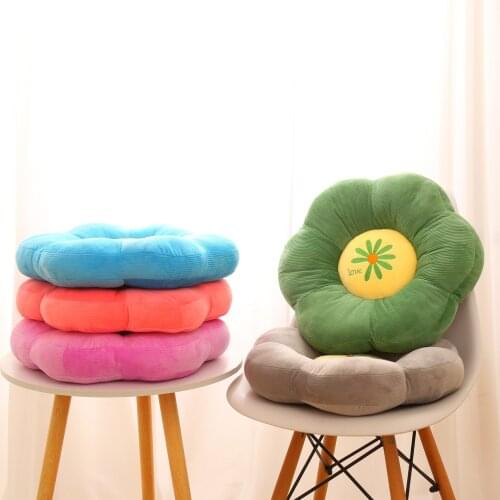 Zqswkl 45cm plush cute creative floor flower pillow chair cushion home decoration cushions large stuffed toys sunflower toy