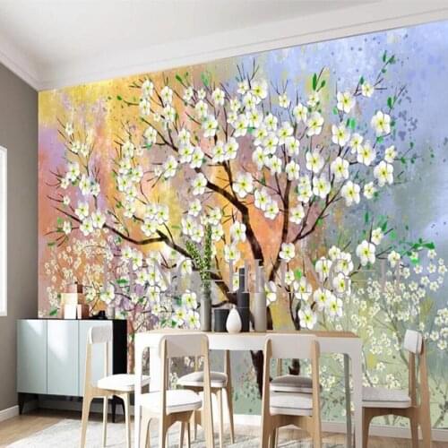 Gifted Painter Hand-painted High Quality Modern Abstract Rich Colors Tree Oil Painting on Canvas Colorful Art Landscape Painti