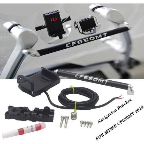 FOR CF MOTO 650MT 650 MT MT650 CF650MT 2018 USB Motorcycle GPS Navigation Bracket Shockproof Aluminum Alloy