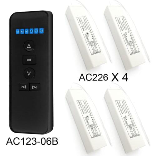 RF Roller Blind Shutter Curtain Switch Module with Remote for Electric Motor Sun screen Compatible with A-OK Broadlink RM4 pro